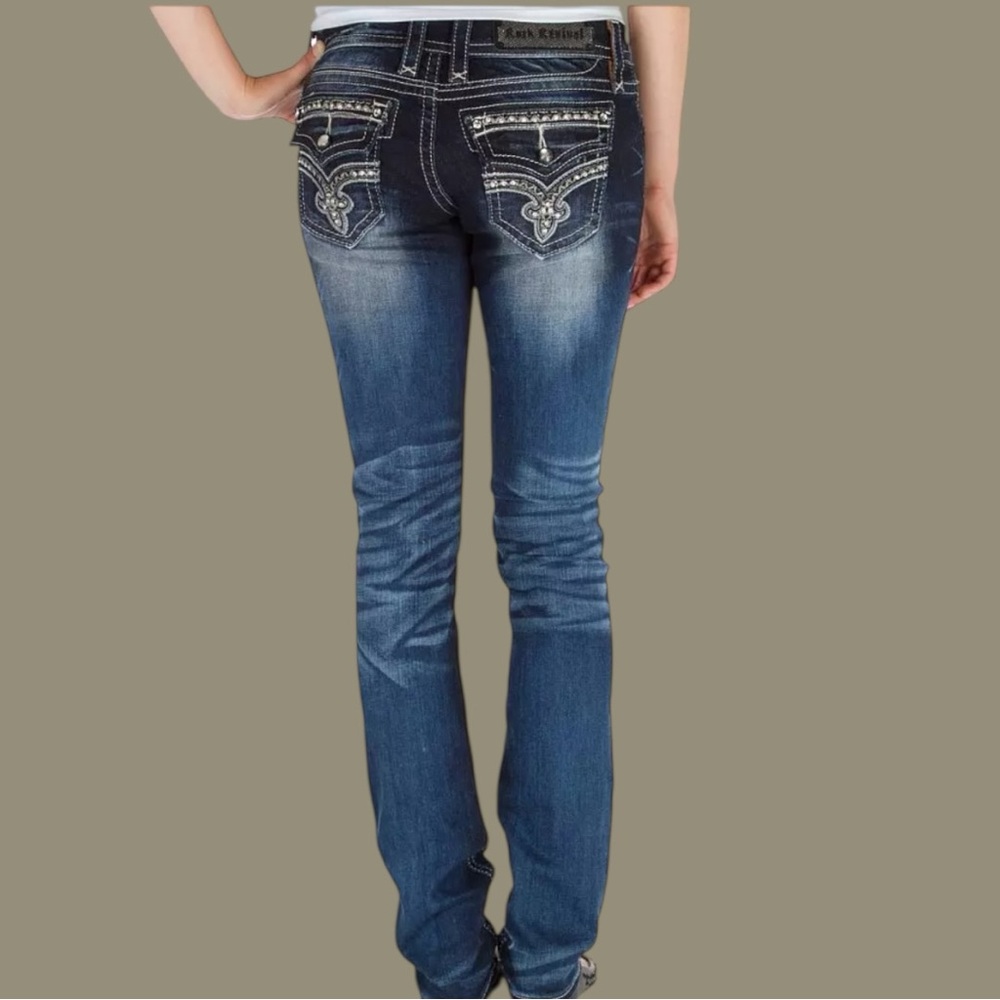 Rock Revival Flo Easy Skinny Jeans Size 31 - Picture 2 of 9